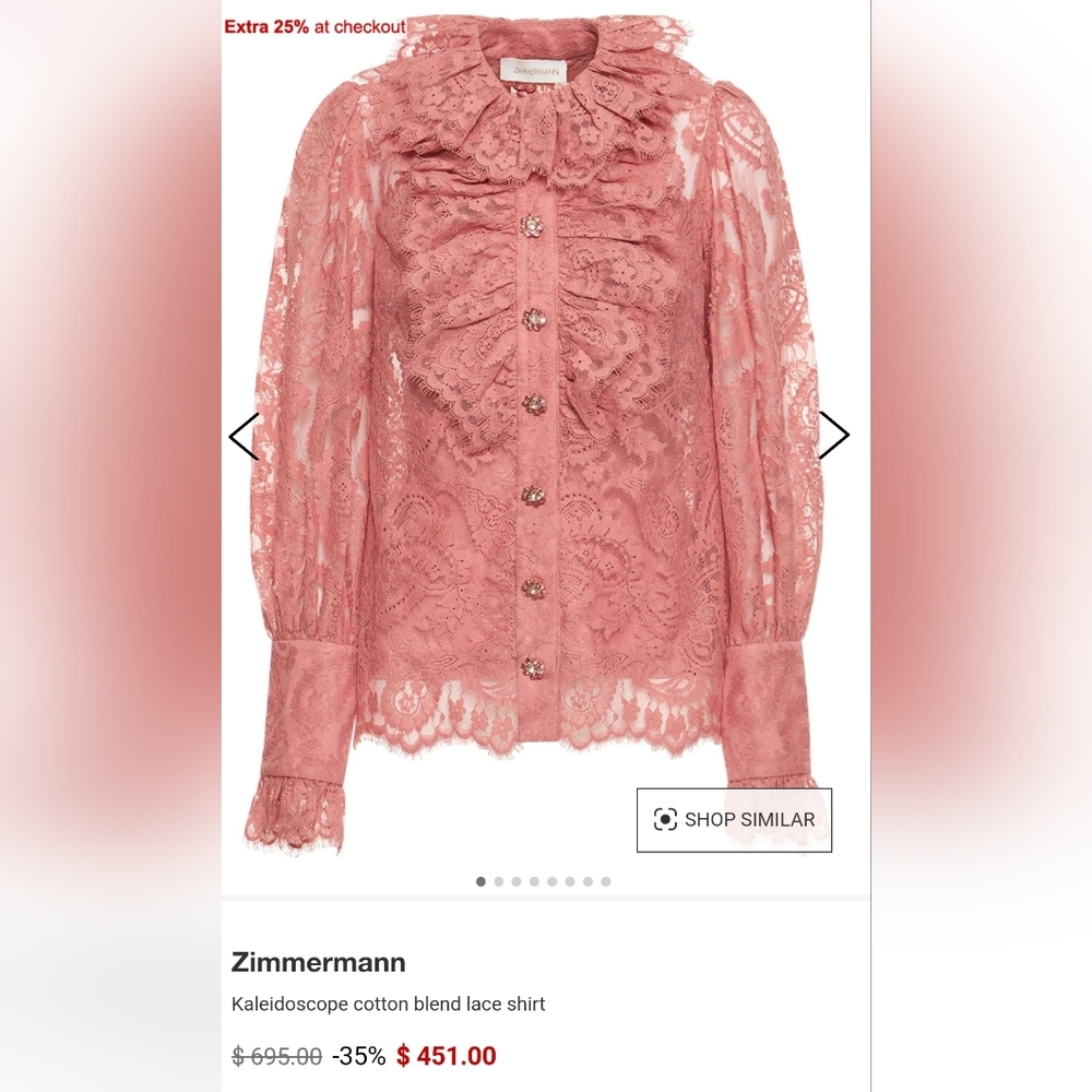 Zimmerman lace blouse